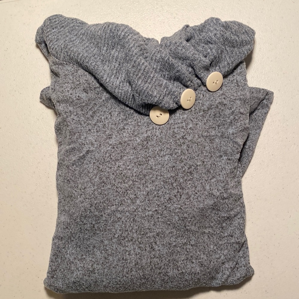 Gray turtleneck